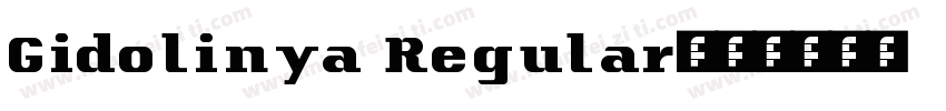 Gidolinya Regular字体转换